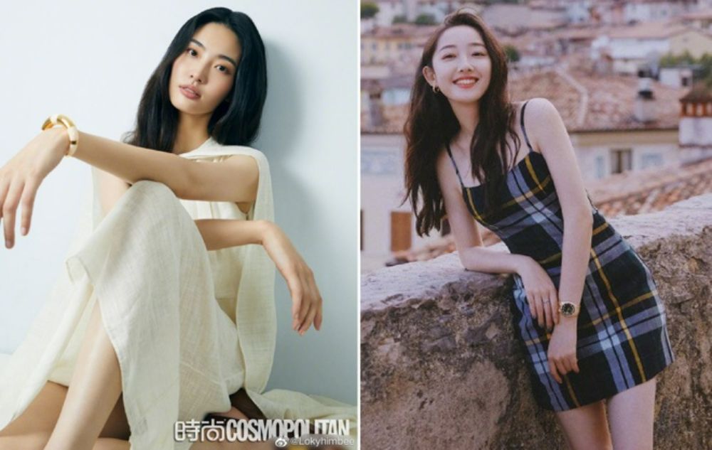Sau Châu Đông Vũ, Lâm Canh Tân còn hẹn hò với siêu mẫu Bonnie Chen (trái) và người đẹp Tưởng Mộng Tiệp (phải)