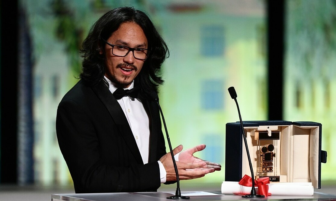 Đạo diễn Phạm Thiên Ân tại lễ trao giải Cannes