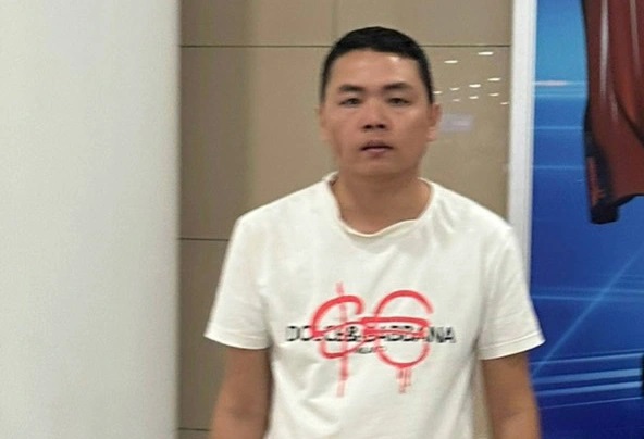 Bùi Minh Tuấn tại thời điểm bị bắt giữ (Ảnh: Công an cung cấp).