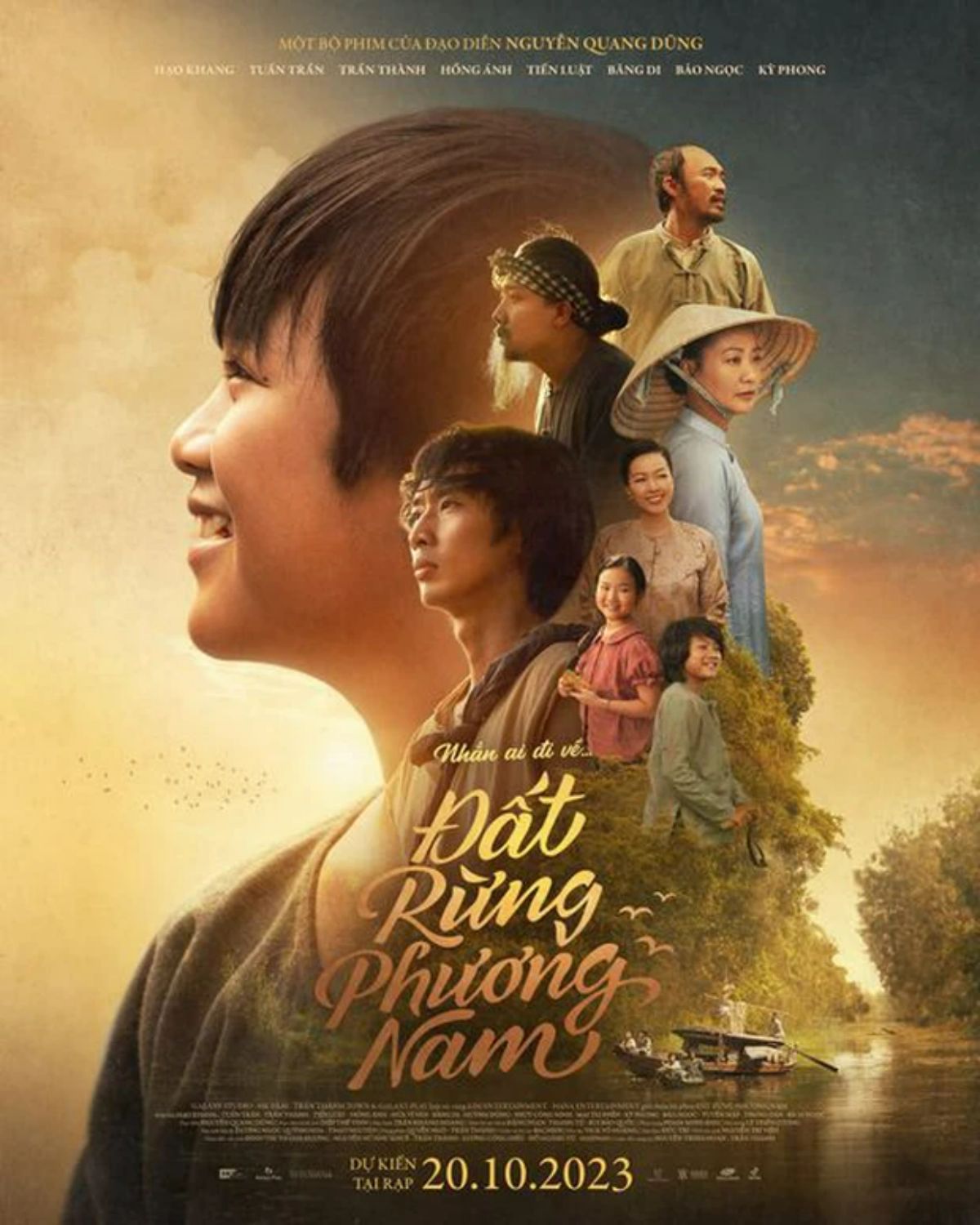Ngày 19/9, ekip bộ phim điện ảnh Đất Rừng Phương Nam đã tung poster chính thức với đông đảo các nhân vật chính đều xuất hiện