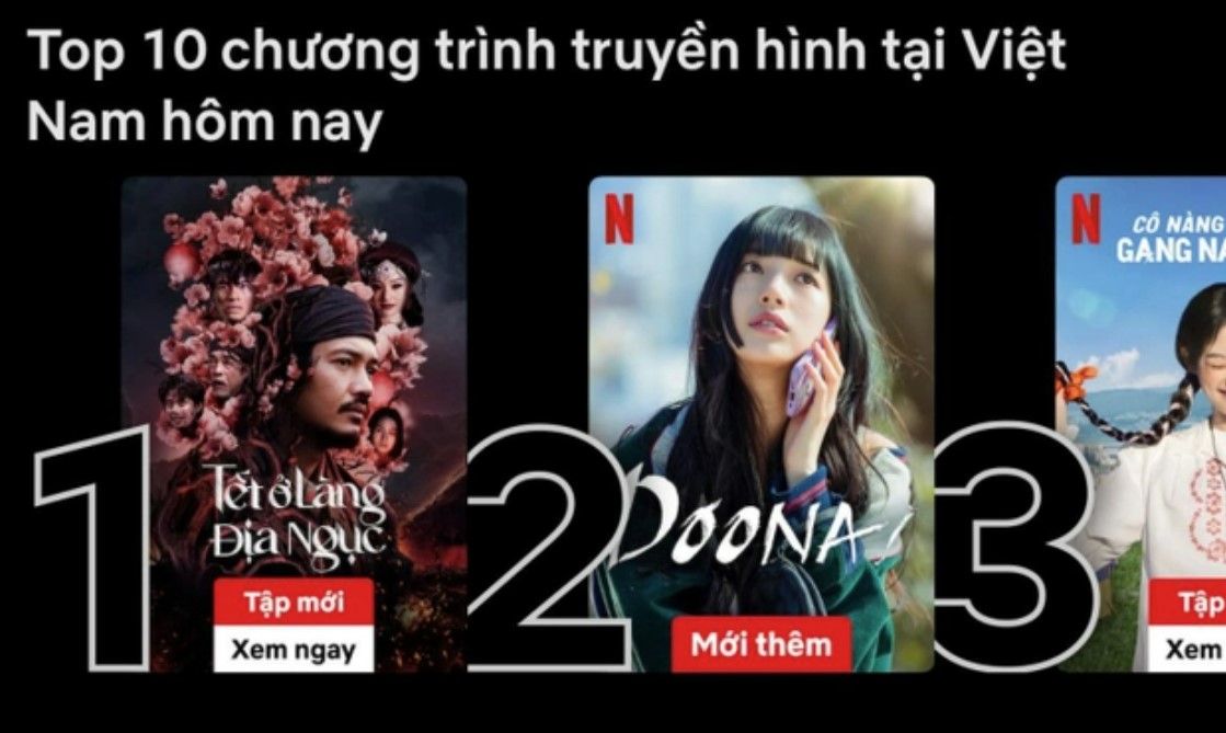 Phim Việt Nam đứng top 1 Netflix