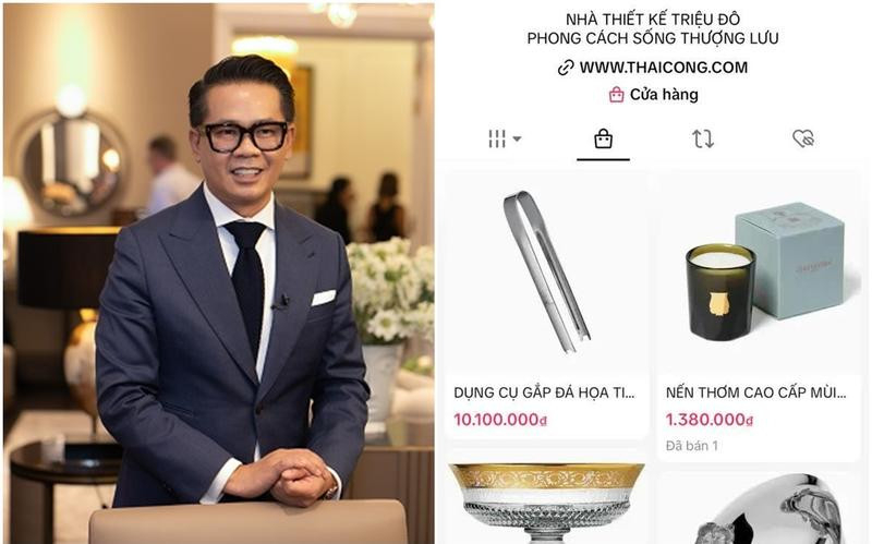 Thái Công gây sốc khi mở shop online bán sản phẩm đồ gia dụng hàng trăm triệu đồng