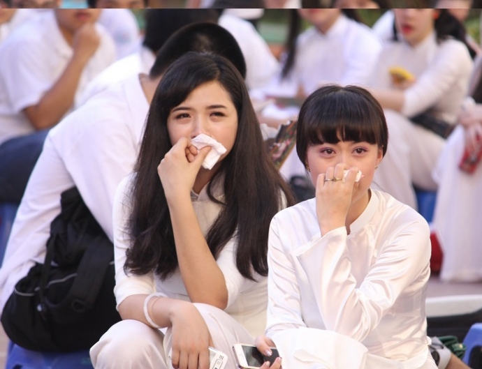 Lễ bế giảng để lại nhiều cảm xúc trong mỗi học sin