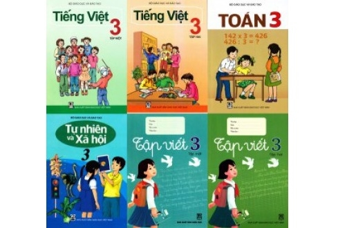 Sách giáo khoa lớp 3.