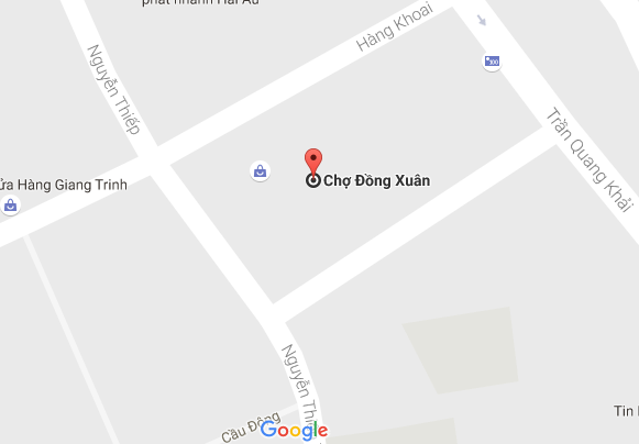 Vị trí Chợ Đồng Xuân trên bản đồ