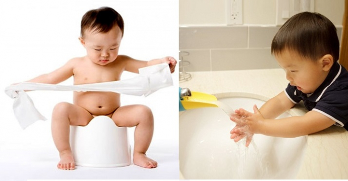Cần vệ sinh sạch sẽ để phòng tiêu chảy cho bé