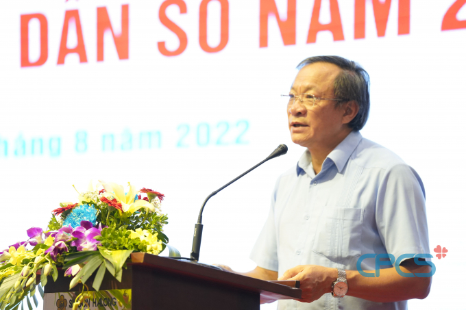 Ông Nguyễn Doãn Tú, Tổng cục trưởng Tổng cục DS - KHHGĐ phát biểu khai mạc Hội thảo