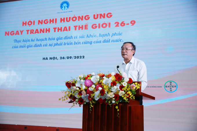 Ông Nguyễn Doãn Tú, Tổng cục trưởng Tổng cục Dân số - Kế hoạch hóa gia đình phát biểu tại Hội nghị