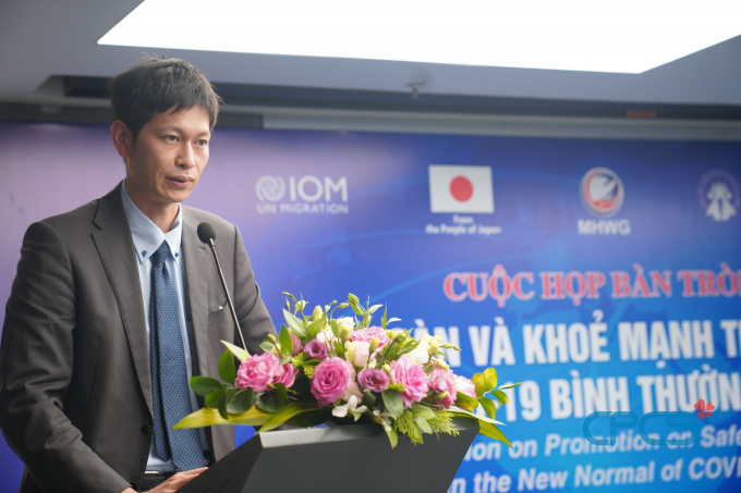 Ông Sasaki Shohei - Bí thư thứ nhất Đại sứ quán Nhật Bản tại Hà Nội phát biểu tại cuộc họp