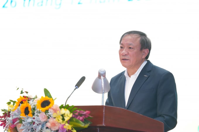 Tổng cục trưởng Tổng cục Dân số - KHHGĐ Nguyễn Doãn Tú phát biểu khai mạc lễ kỷ niệm.