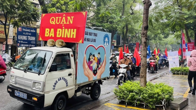 Tuyên truyền cổ động công tác dân số tại Hà Nội