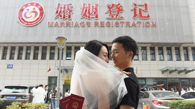 Độ tuổi kết hôn trung bình nhiều nơi ở Trung Quốc ngày càng muộn. Ảnh minh họa