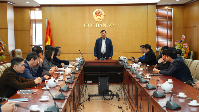 Thứ trưởng Đỗ Xuân Tuyên phát biểu chỉ đạo tại buổi làm việc.