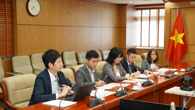 Đại diện Đại sứ quán và Văn phòng Nội các Nhật Bản tham dự buổi làm việc.