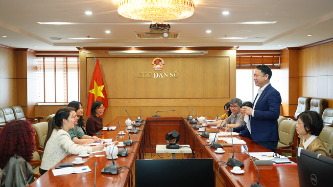Cục trưởng Lê Thanh Dũng phát biểu chào mừng đoàn công tác của Công ty TNHH Merck Healthcare Việt Nam.