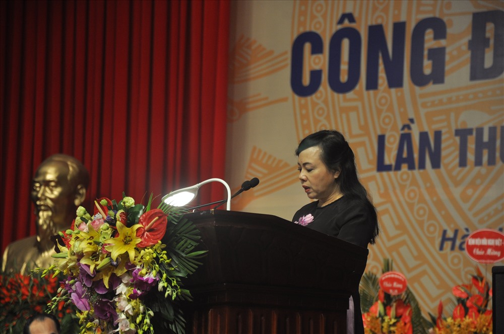 Bộ trưởng Bộ Y tế Nguyễn Thị Kim Tiến phát biểu tại Đại hội.