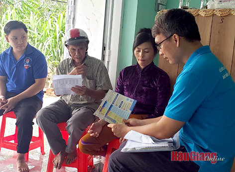 Các ngành, đoàn thể thị trấn Ngã Sáu, huyện Châu Thành tập trung rà soát đối tượng trước chiến dịch.