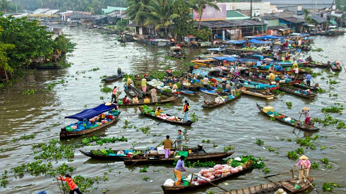 Ghé thăm chợ nổi Ngã Bảy - Hậu Giang: Khu chợ đặc trưng miền Tây hơn 100 năm tuổi - ảnh 1