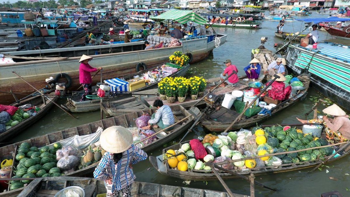 Ghé thăm chợ nổi Ngã Bảy - Hậu Giang: Khu chợ đặc trưng miền Tây hơn 100 năm tuổi - ảnh 4
