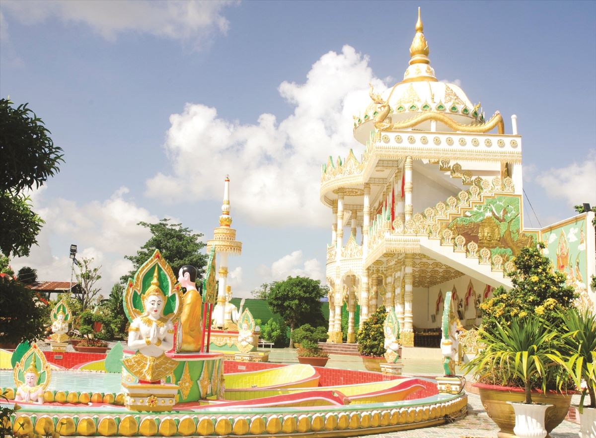 Khám phá chùa Peam Buôl Thmây: Ngôi chùa Khmer lộng lẫy bậc nhất Sóc Trăng - ảnh 3