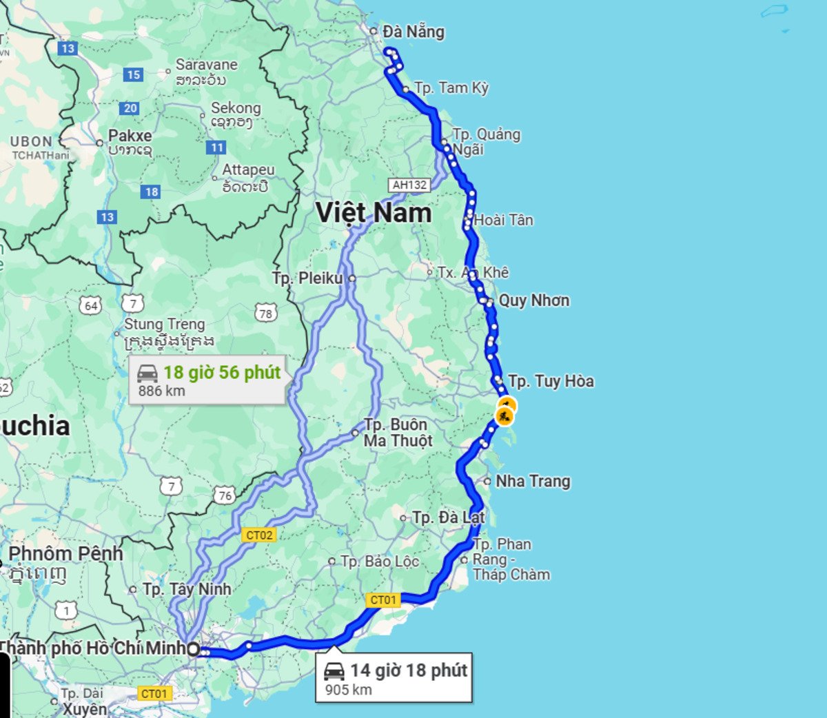 Sài Gòn đi Hội An bao nhiêu km? - ảnh 1