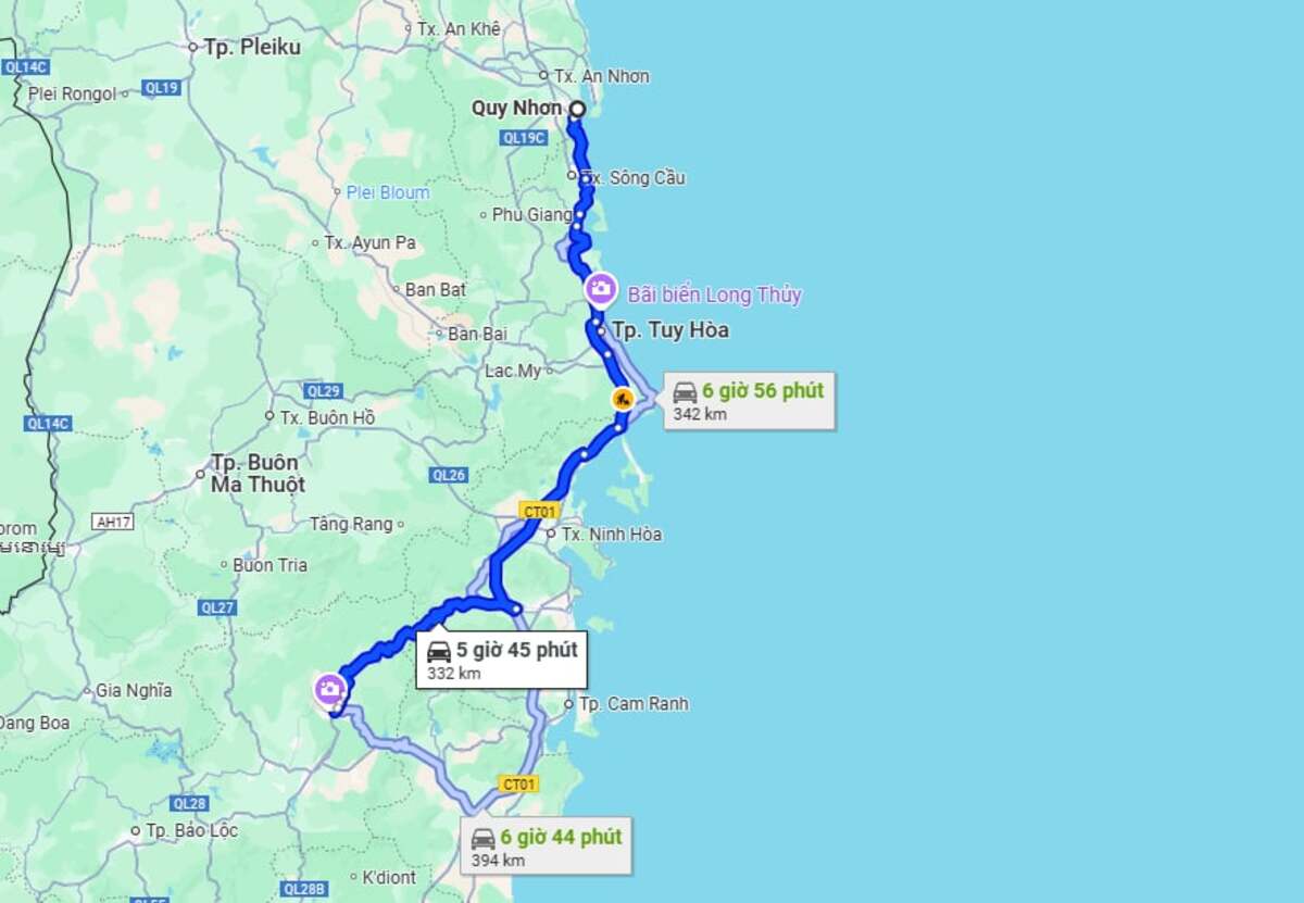 Quy Nhơn đi Đà Lạt bao nhiêu km? - ảnh 1
