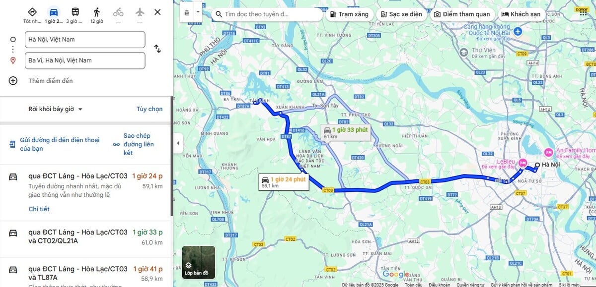 Hà Nội cách Ba Vì bao nhiêu km? Nên đi bằng phương tiện gì? - ảnh 1