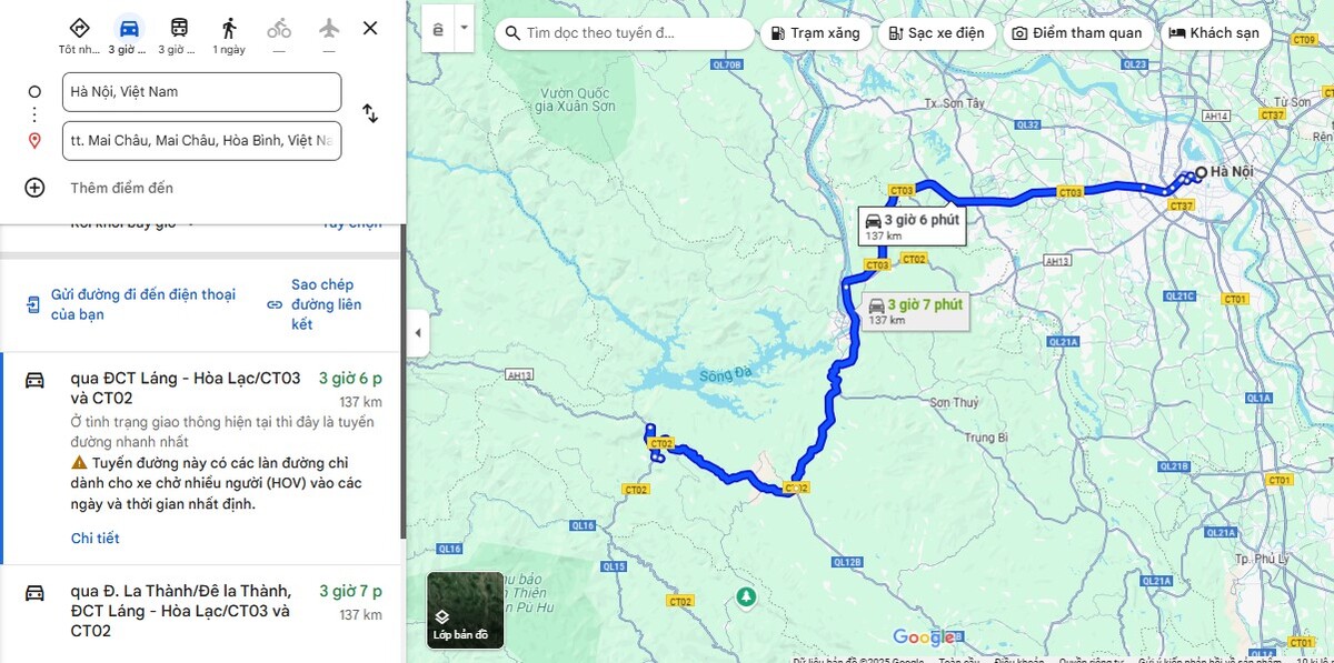 Hà Nội cách Mai Châu bao nhiêu km? - ảnh 1