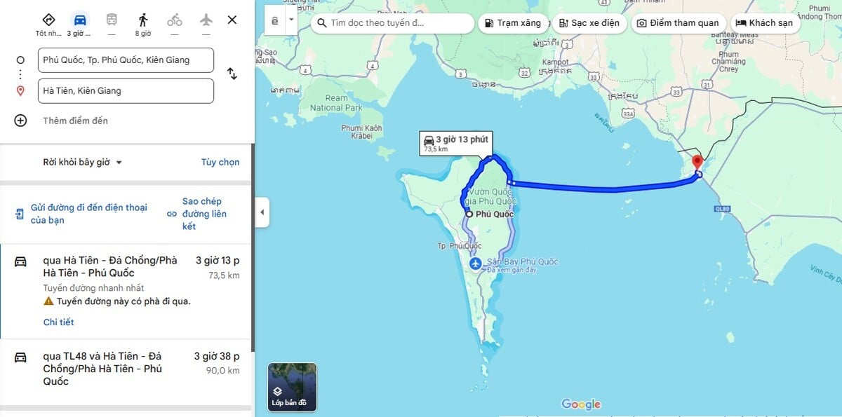 Phú Quốc cách Hà Tiên bao nhiêu km? - ảnh 1
