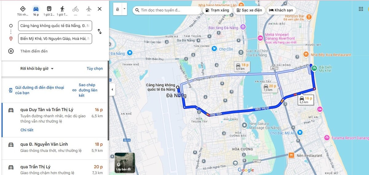 Bất ngờ với khoảng cách từ sân bay Đà Nẵng đến biển Mỹ Khê - ảnh 1