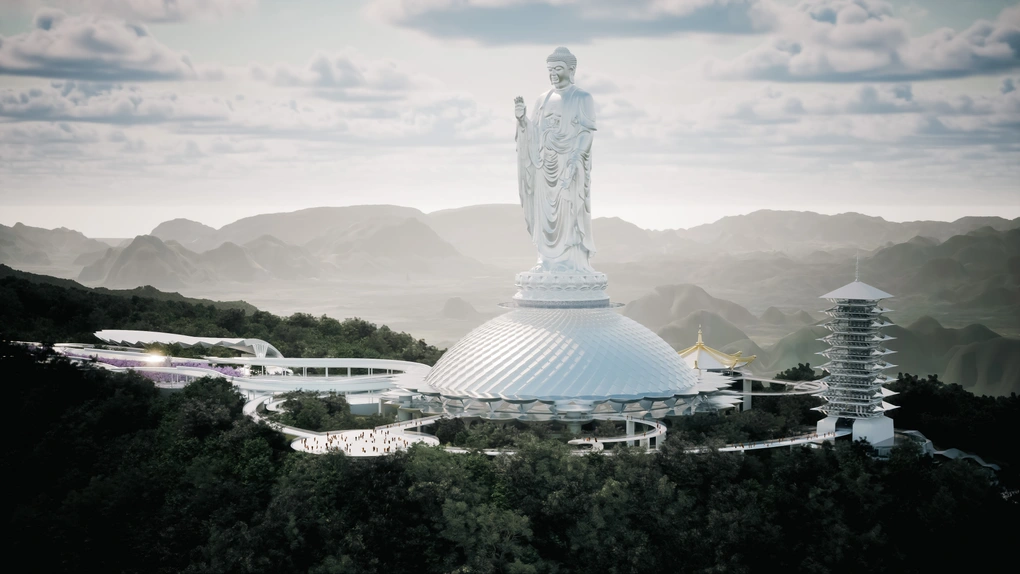 Tượng Phật cao nhất Thế giới sắp xây dựng trên đỉnh núi ở Thanh Hóa với độ cao 167,5m - ảnh 2
