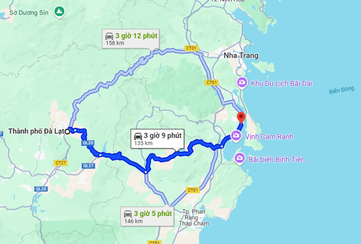 Từ Đà Lạt đi Cam Ranh bao nhiêu km? - ảnh 1