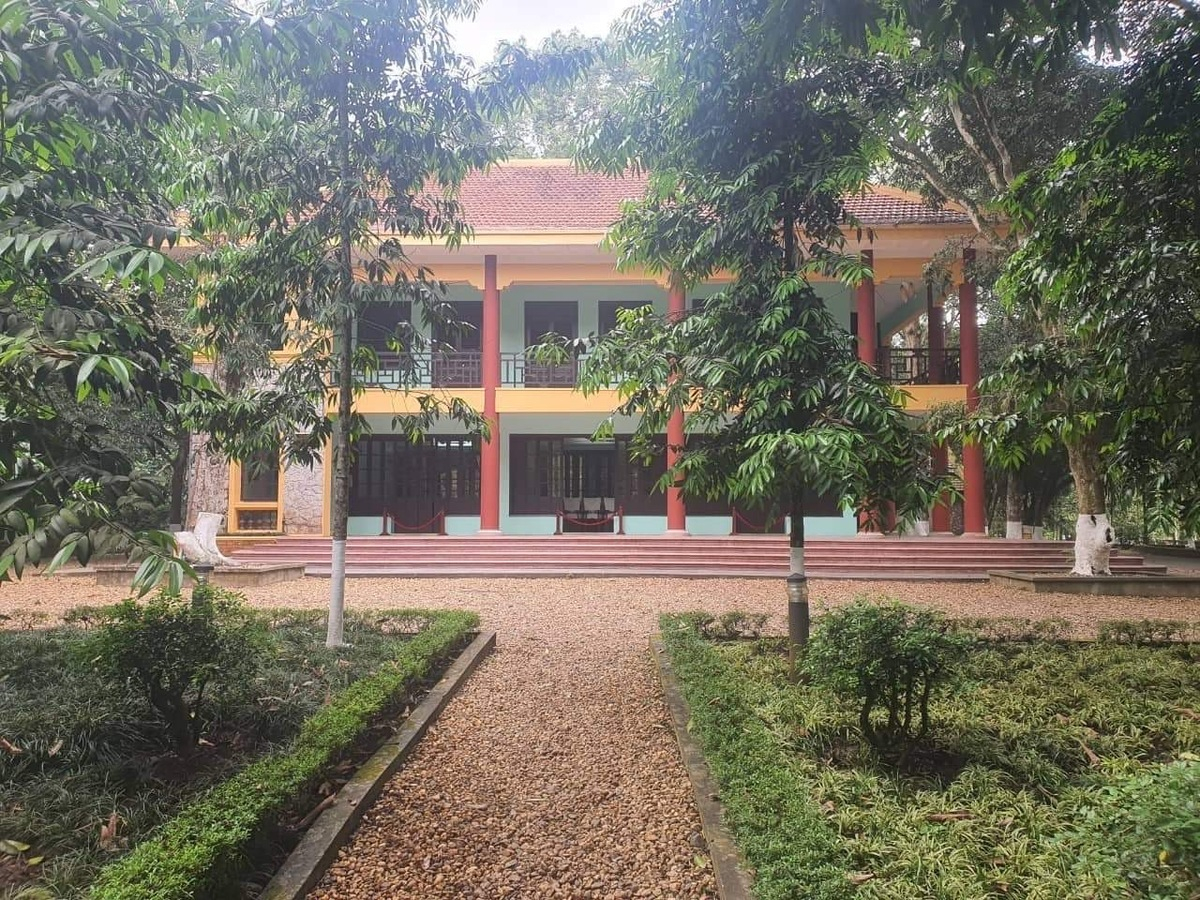 Nhà làm việc của Chủ tịch Hồ Chí Minh tại K9. (Ảnh: Internet)
