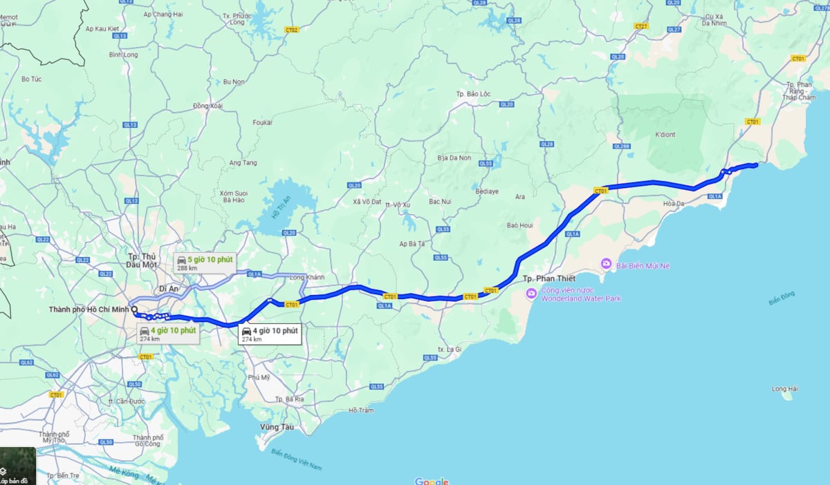 Ảnh chụp màn hình Google Maps