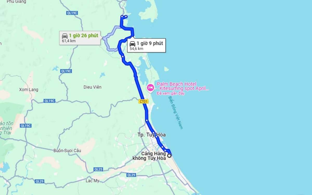 Từ sân bay Tuy Hoà đến đảo Nhất Tự Sơn bao xa? - ảnh 1