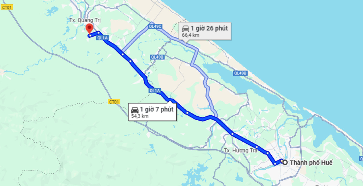 Từ Huế đi La Vang bao nhiêu km? - ảnh 1