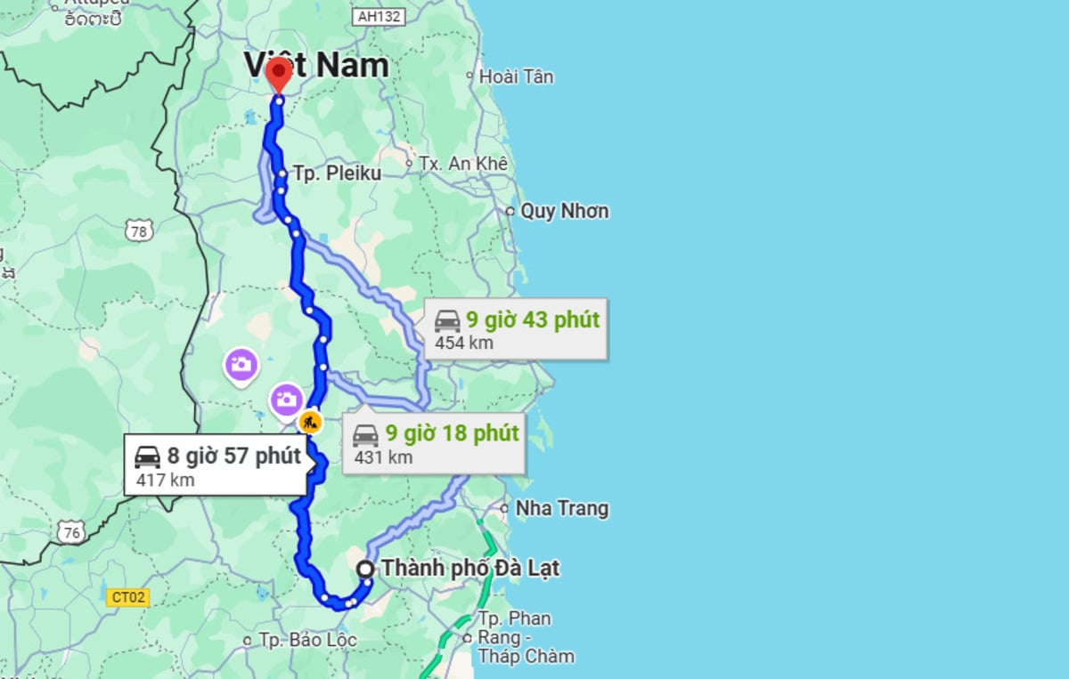 Đà Lạt đi Kon Tum bao nhiêu km? - ảnh 1