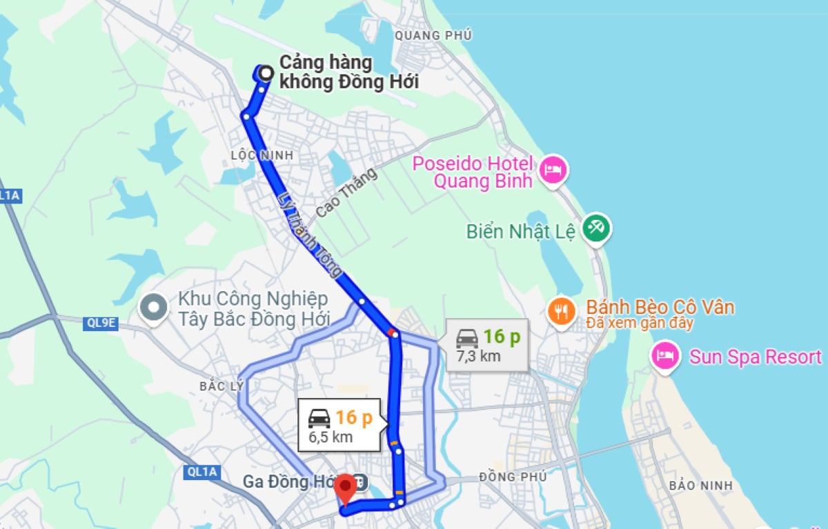 Sân bay Đồng Hới cách trung tâm bao nhiêu km? - ảnh 1
