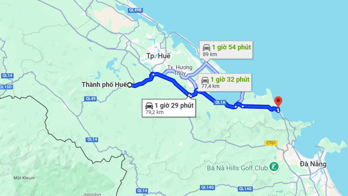 Từ Huế đến Lăng Cô bao nhiêu km? - ảnh 1