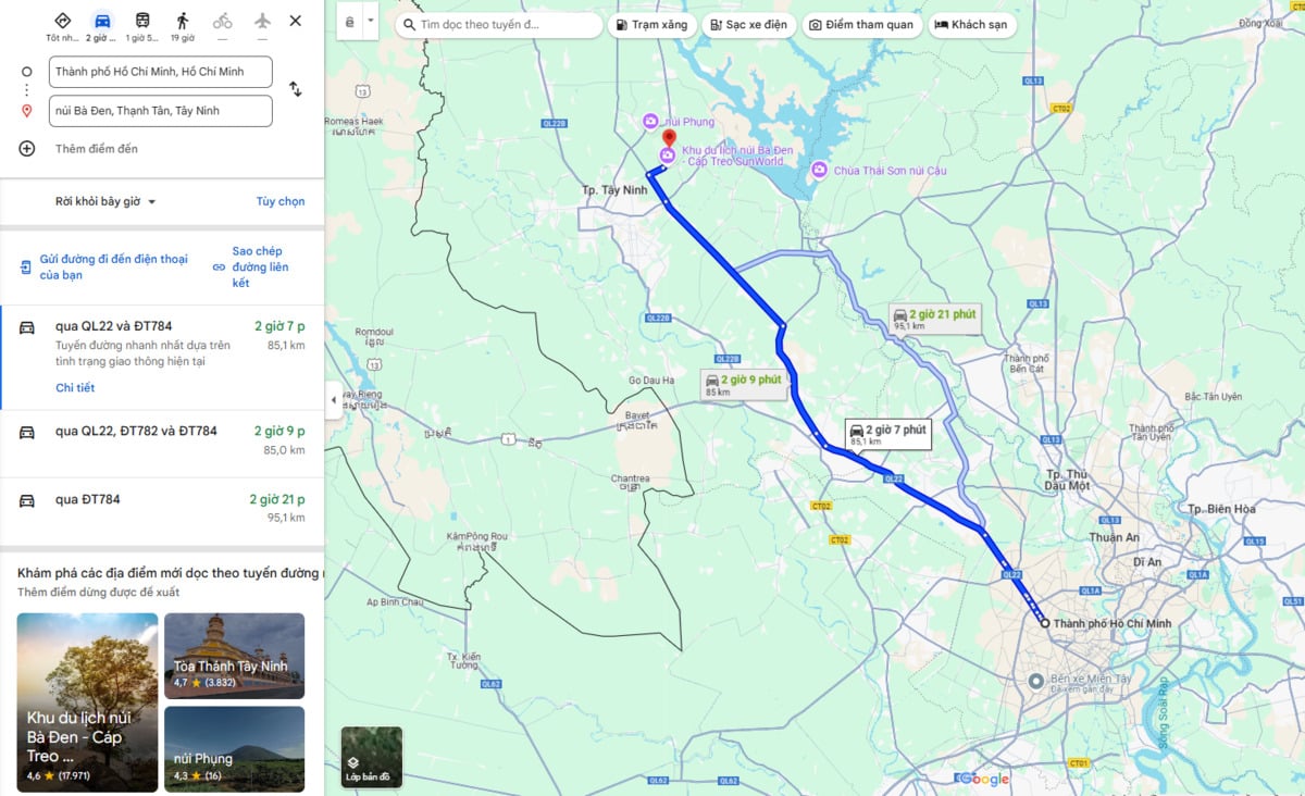 Ảnh chụp màn hình Google Maps