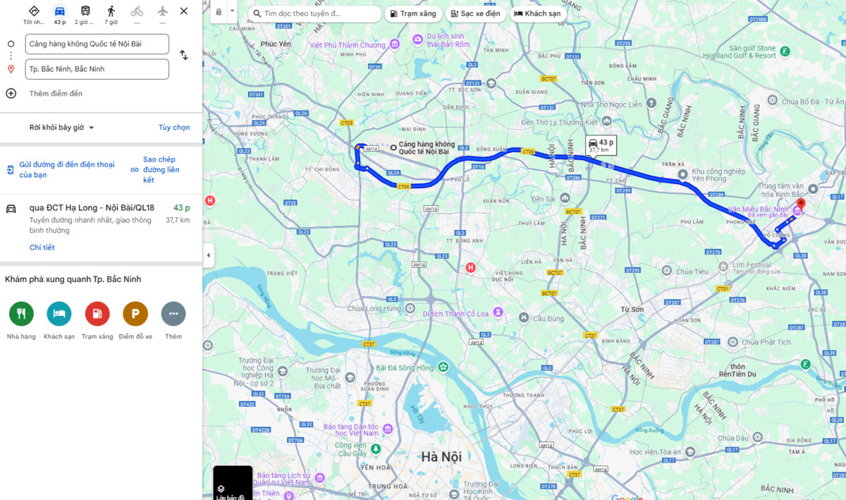 Ảnh chụp màn hình Google Maps