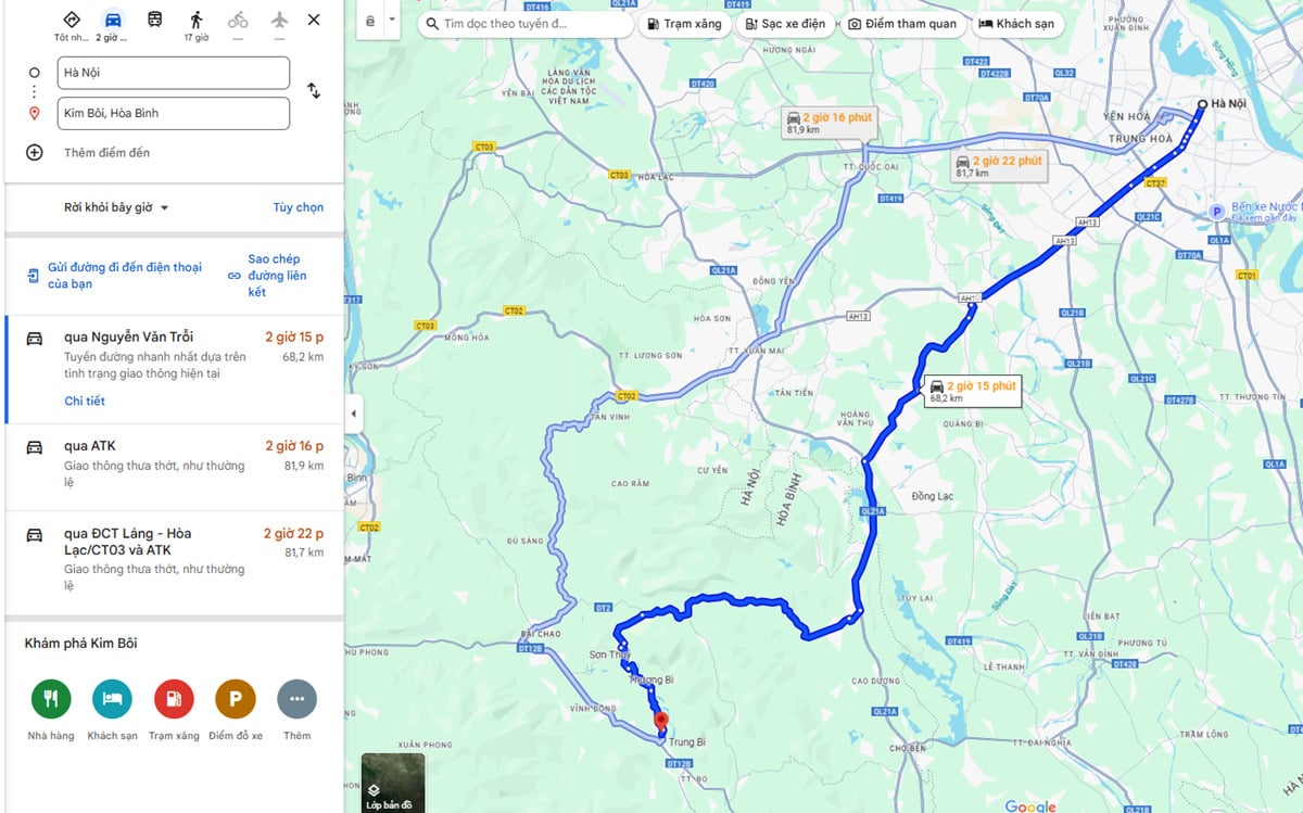 Ảnh chụp màn hình Google Maps