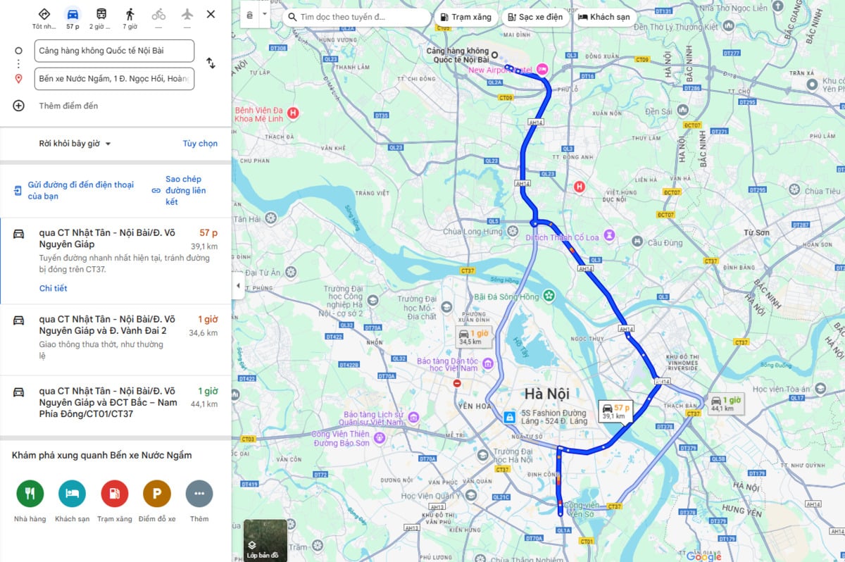 Ảnh chụp màn hình Google Maps