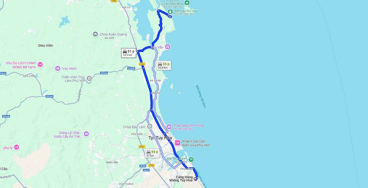 Ảnh chụp màn hình Google Maps