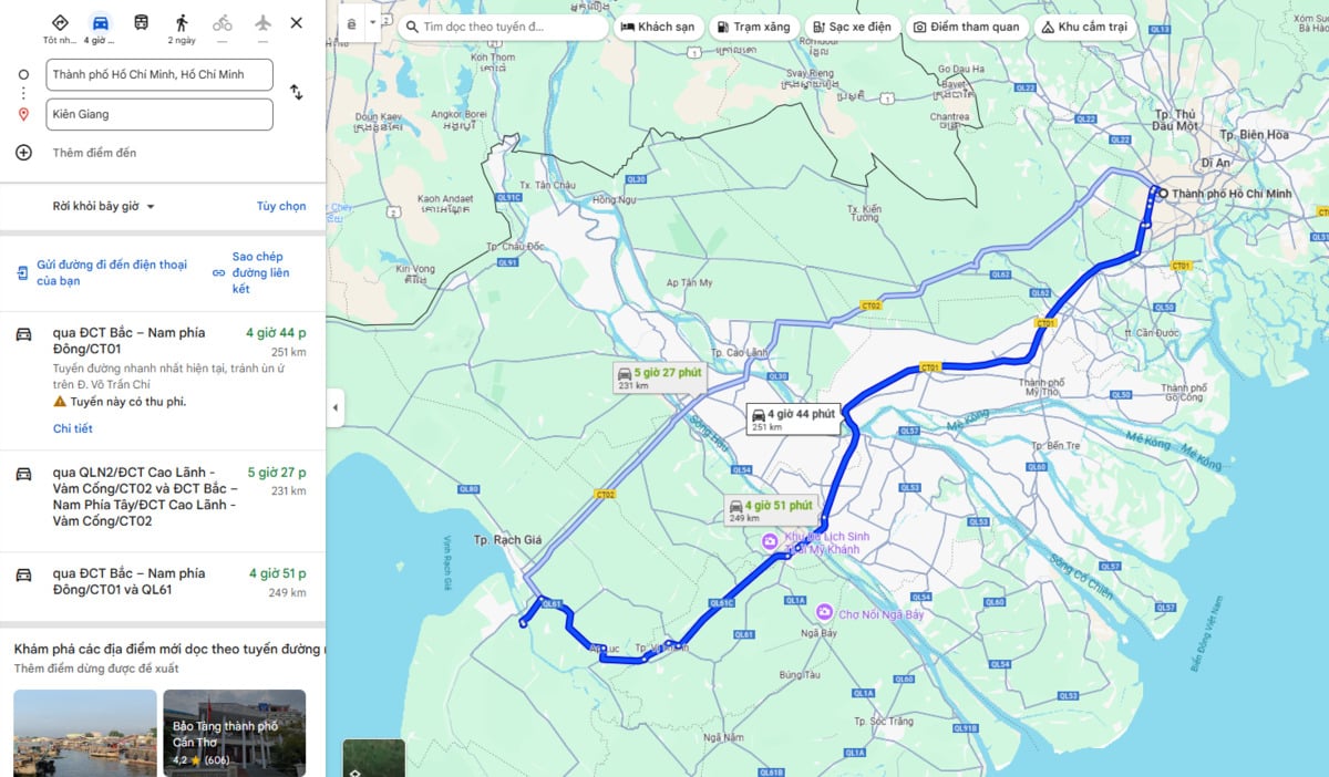 Ảnh chụp màn hình Google Maps