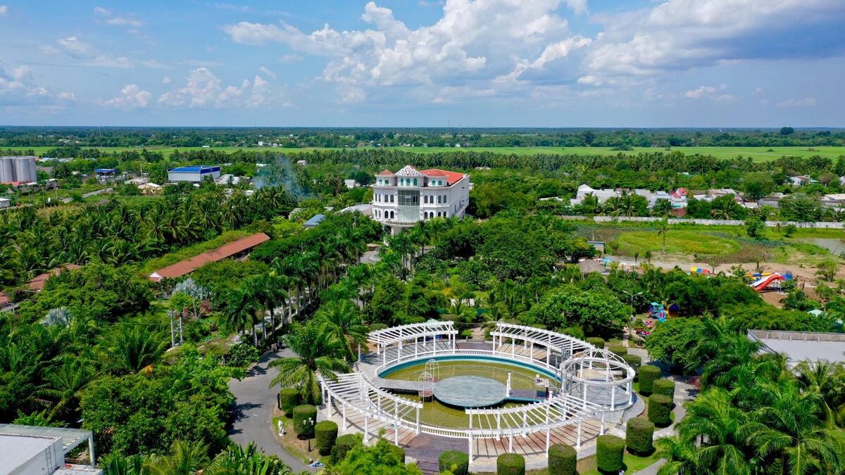 Khu du lịch sinh thái Huỳnh Kha nhìn từ trên cao (Nguồn: Internet)