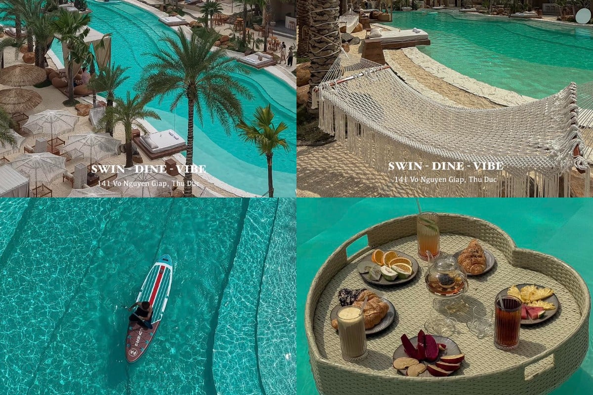 Check-in như ở Maldives: 'Bãi biển' mới toanh tại quán cà phê gây sốt TP.HCM - ảnh 1