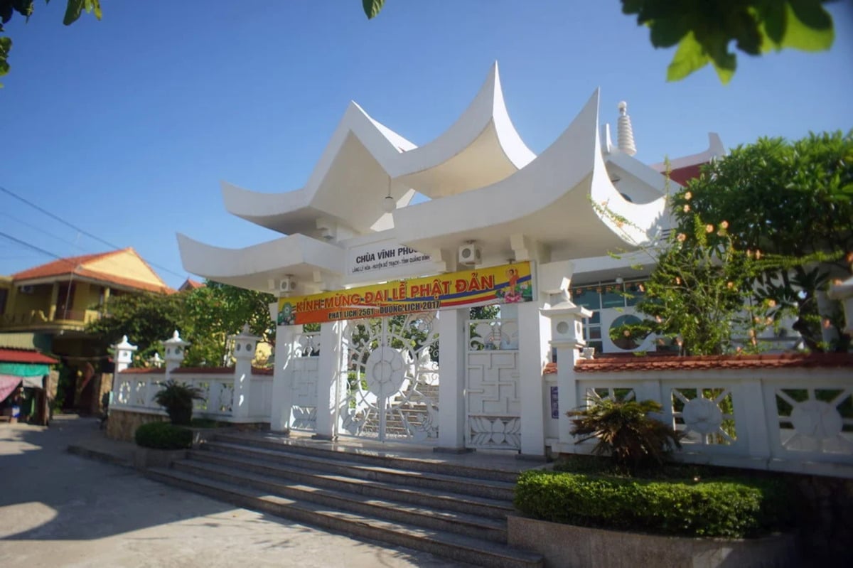 Chùa Vĩnh Phước Quảng Bình (Ảnh: Cổng thông tin Phật giáo thuộc Giáo hội Phật giáo Việt Nam)