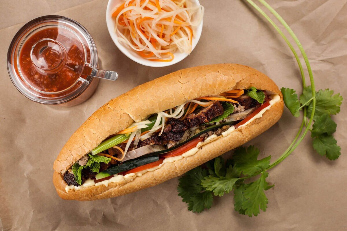 Món bánh mì hấp hấp, bắt mắt (Nguồn: Internet)