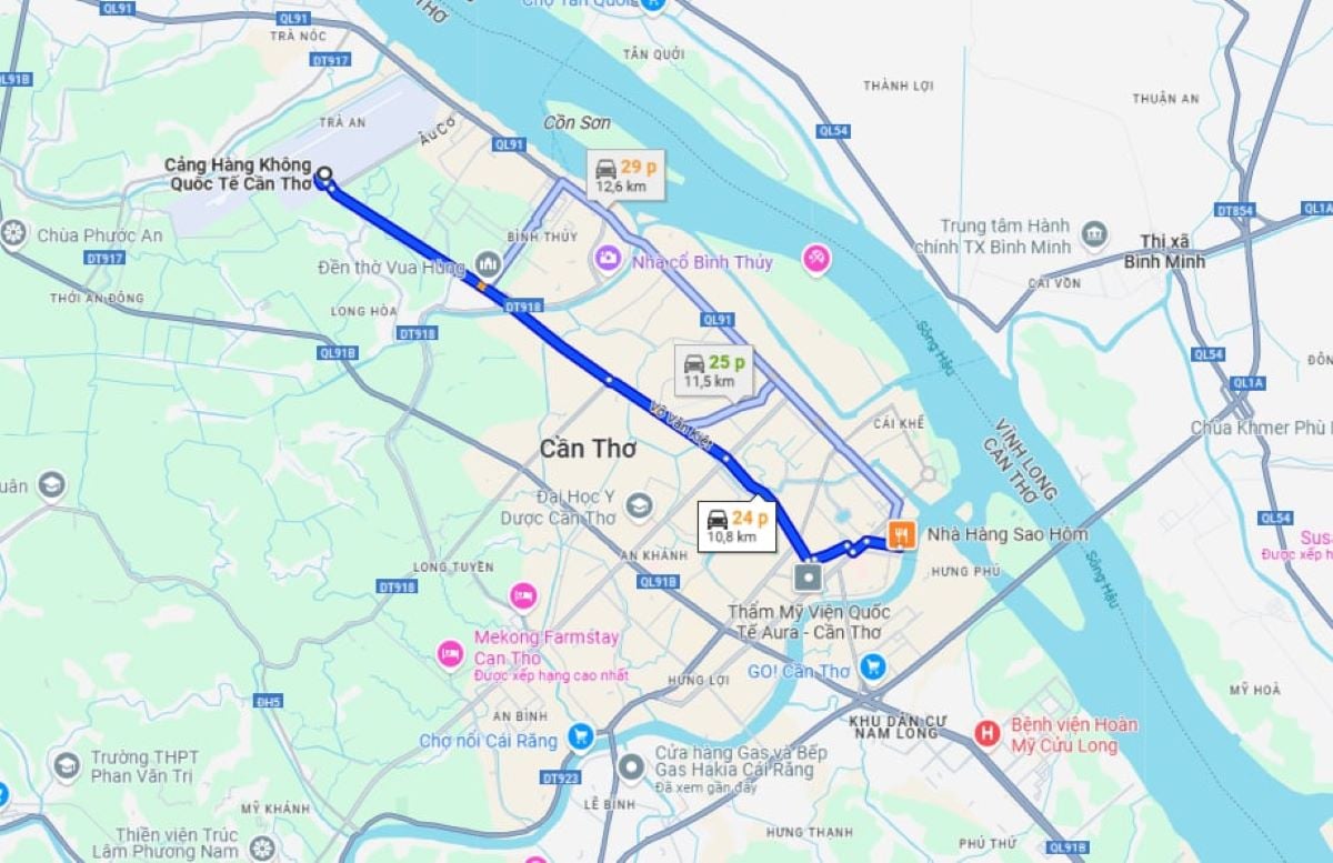 Ảnh chụp màn hình Google Maps